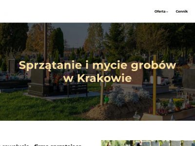 Sprzątanie i mycie grobów - Opieka nad grobami - Kraków